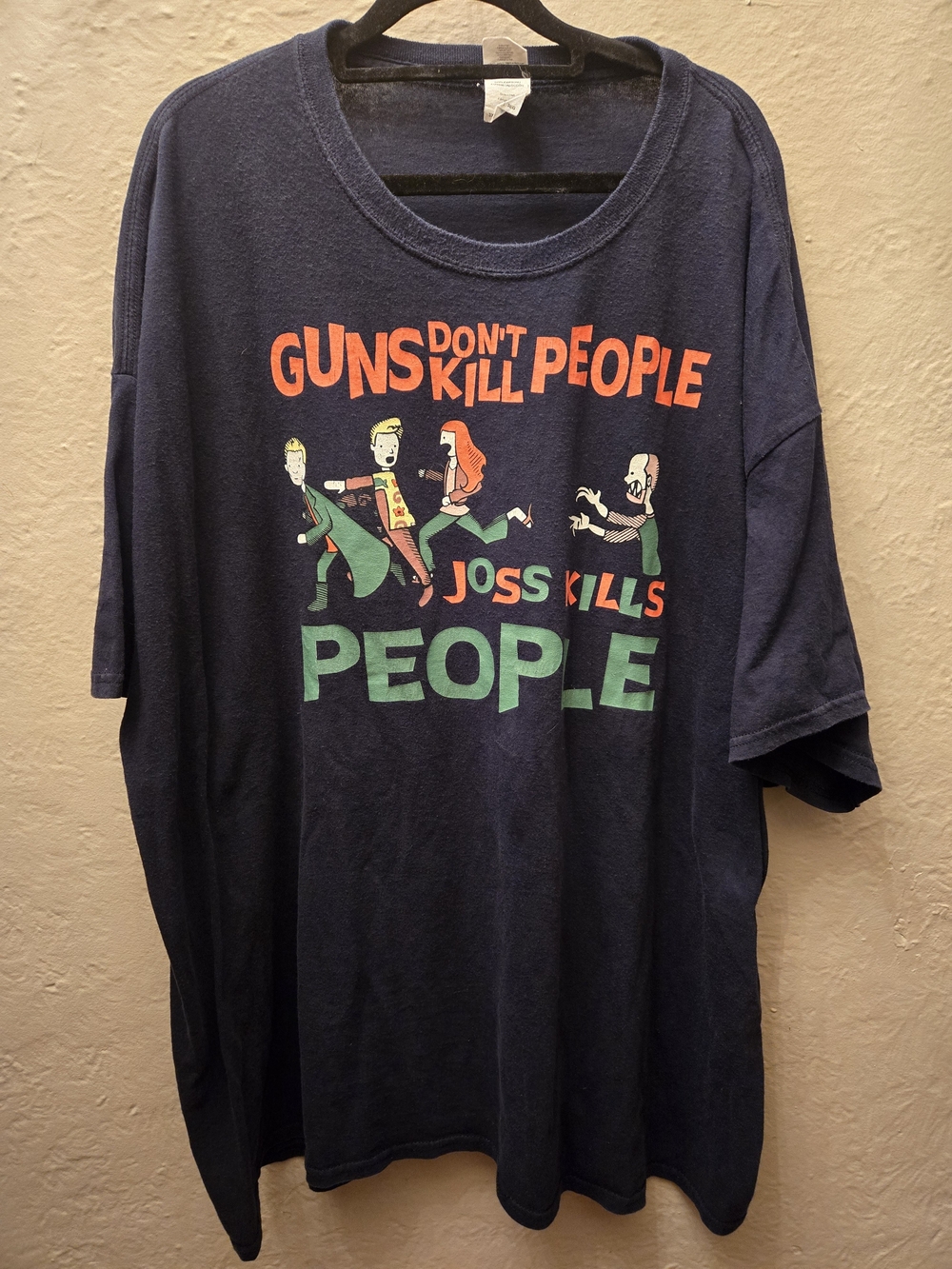 Buffy the Vampire Slayer Guns Don't Kill People Joss Kills People Graphic Tee 3X